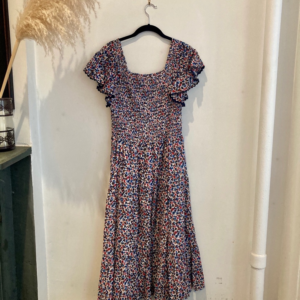 LAST CHANCE- TORY BURCH FLORAL COTTON DRESS - Picture 7 of 11